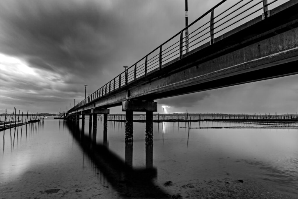 Bassin d'Arcachon : Jetée Bélisaire, le Cap-Ferret