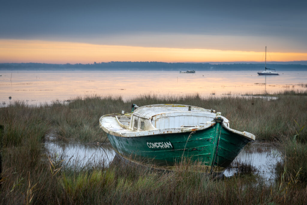 Bassin d'Arcachon, bateau, Pinasse à Claouey Jan de Boy