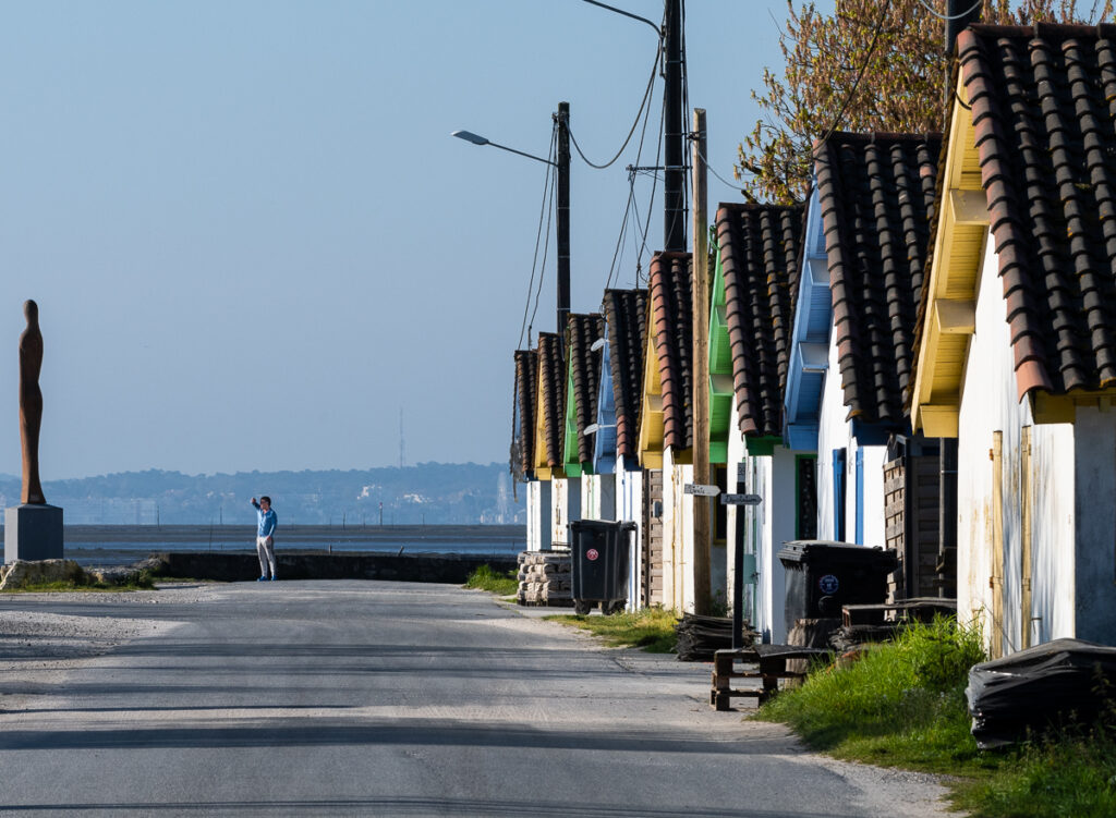 Bassin d'Arcachon, les cabanes ostréicoles du port d'Arès